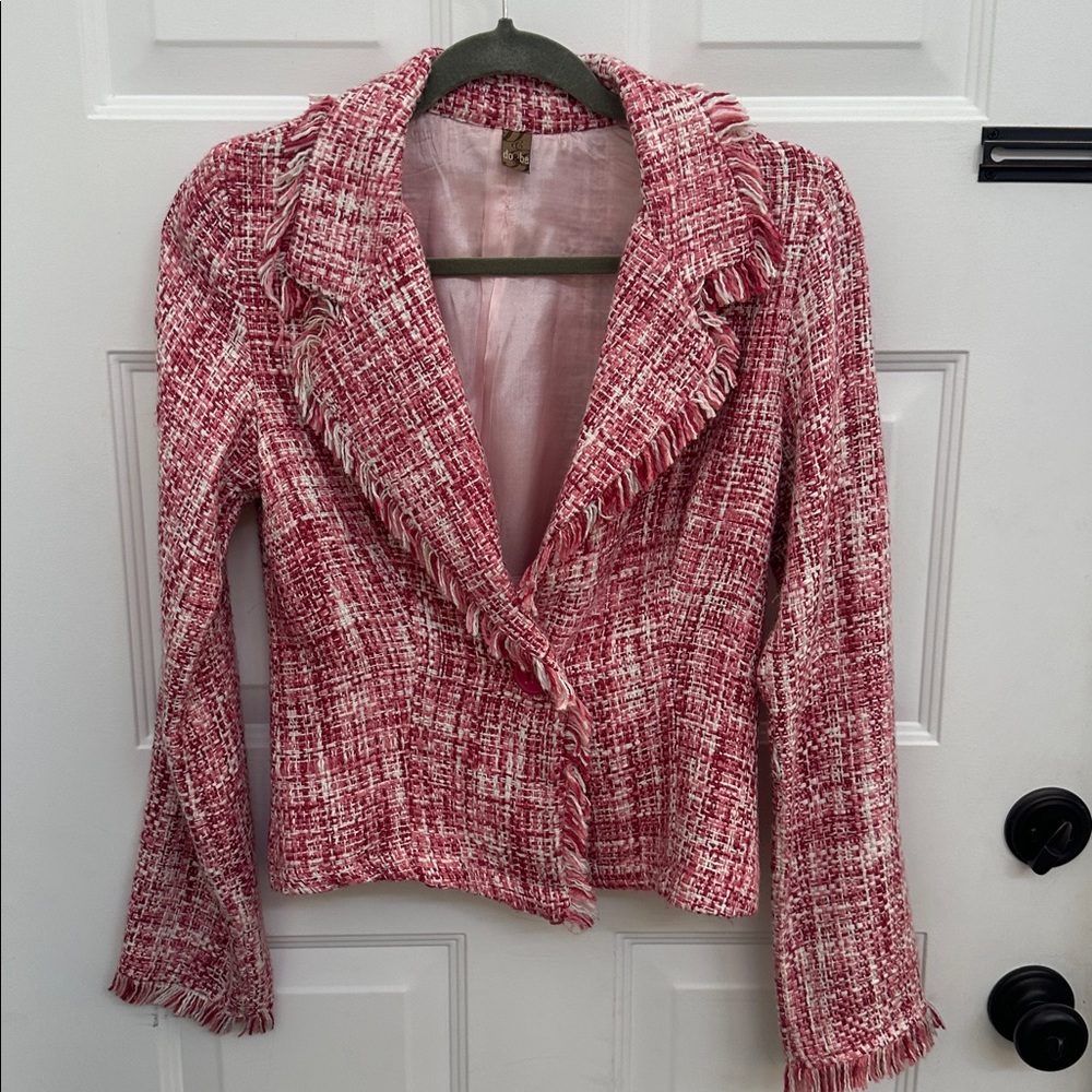 DO+BE Pink Tweed Jacket